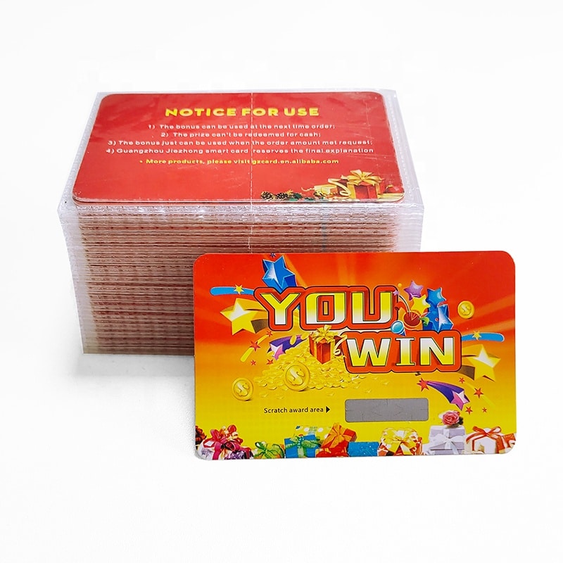 Custom Paper Lottery Ticket Scratch Off Cards view 4