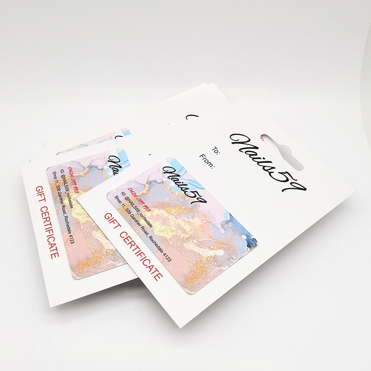 Custom Plastic Beauty Salon GIFT card view 2