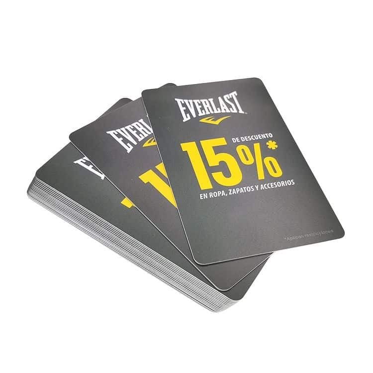 Custom Plastic Discount promotion membership card — custom card printing