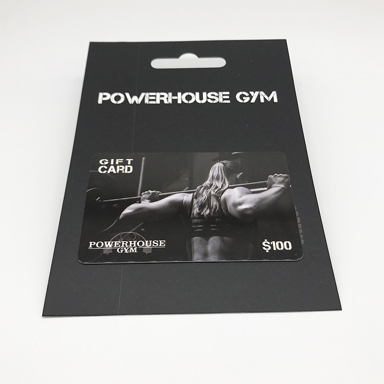 Custom Plastic Fitness card with card number view 2