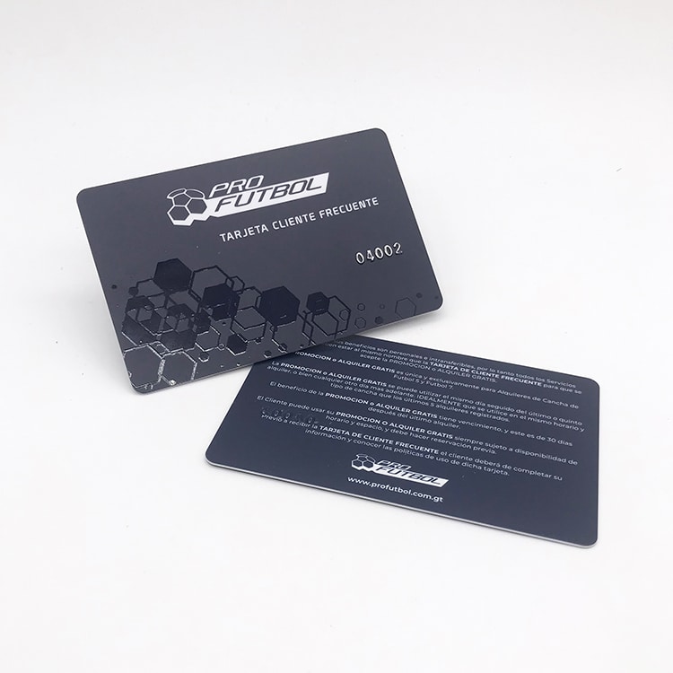 Custom Plastic Fitness card with card number view 3