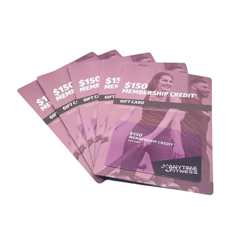 Custom Plastic GYM club fitness member card — custom card printing