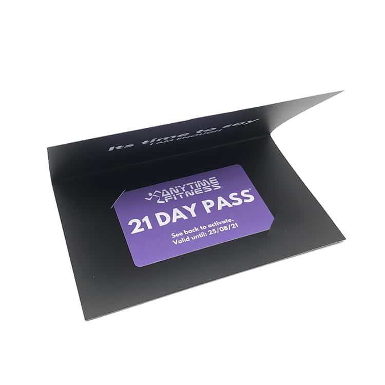 Custom Plastic GYM club fitness member card view 3