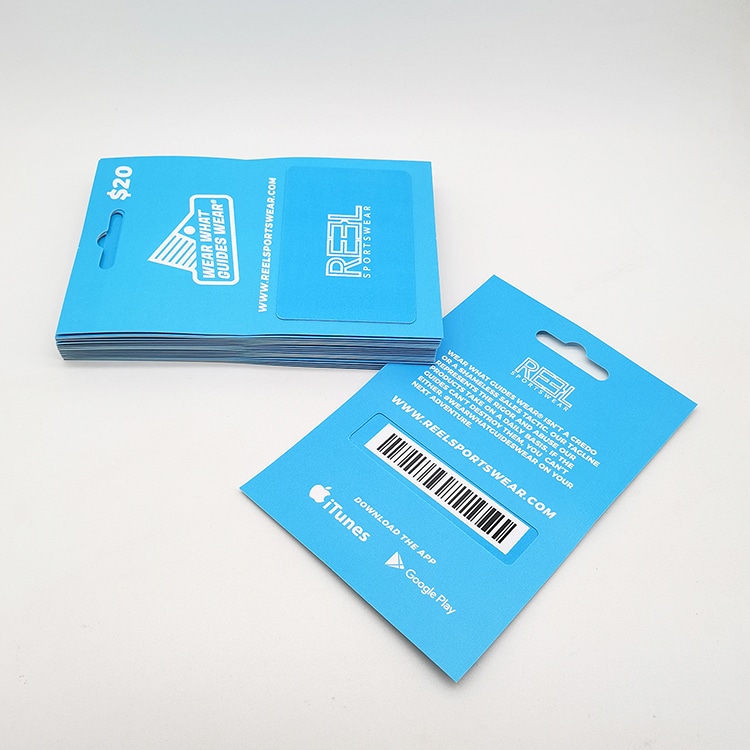 Custom Plastic GYM club gift card view 2