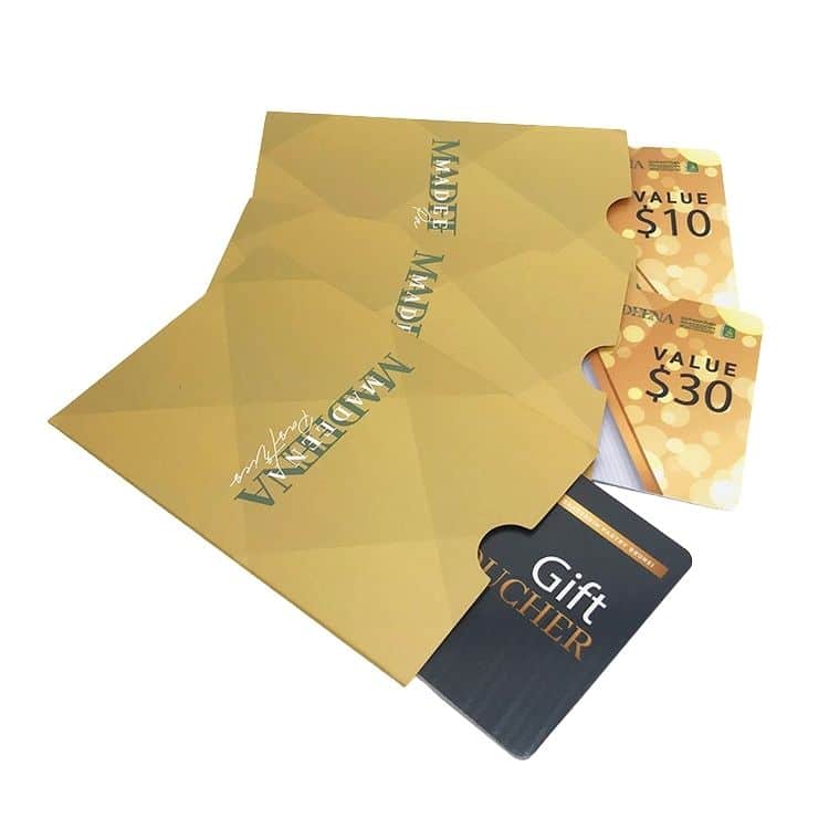 Custom Plastic Gift card with card holder — custom card printing