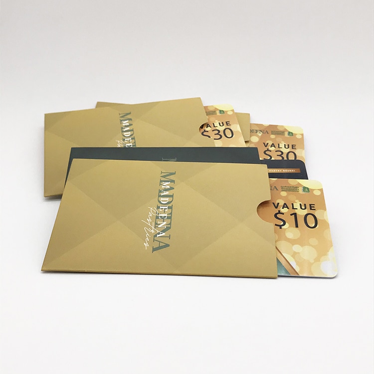 Custom Plastic Gift card with card holder view 2