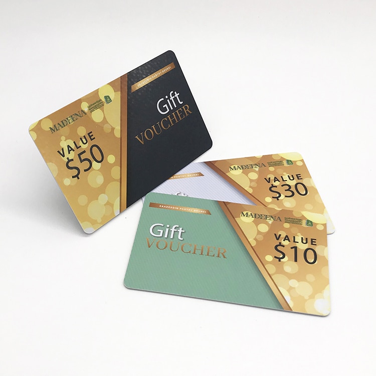 Custom Plastic Gift card with card holder view 3