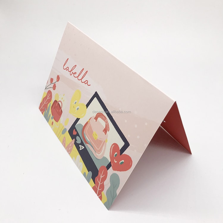 Custom Plastic Gift card with paper card holder view 3