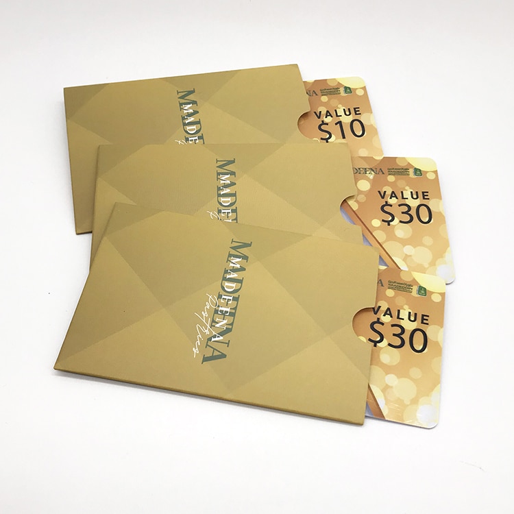 Custom Plastic Gift voucher card view 4