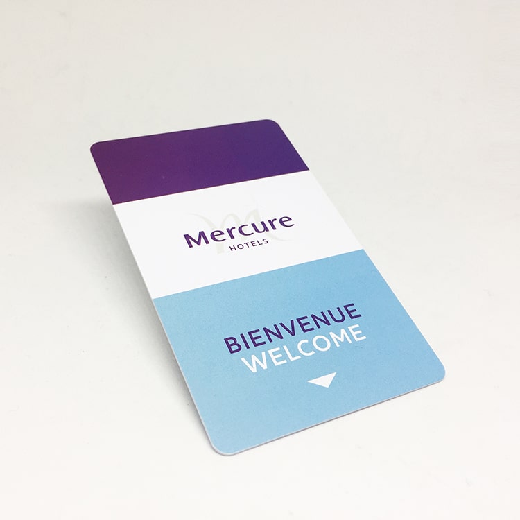 Custom Plastic RFID card with compatible chip view 4