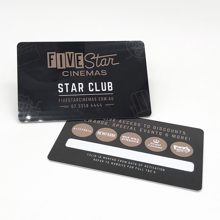 Custom Plastic VIP member card view 3
