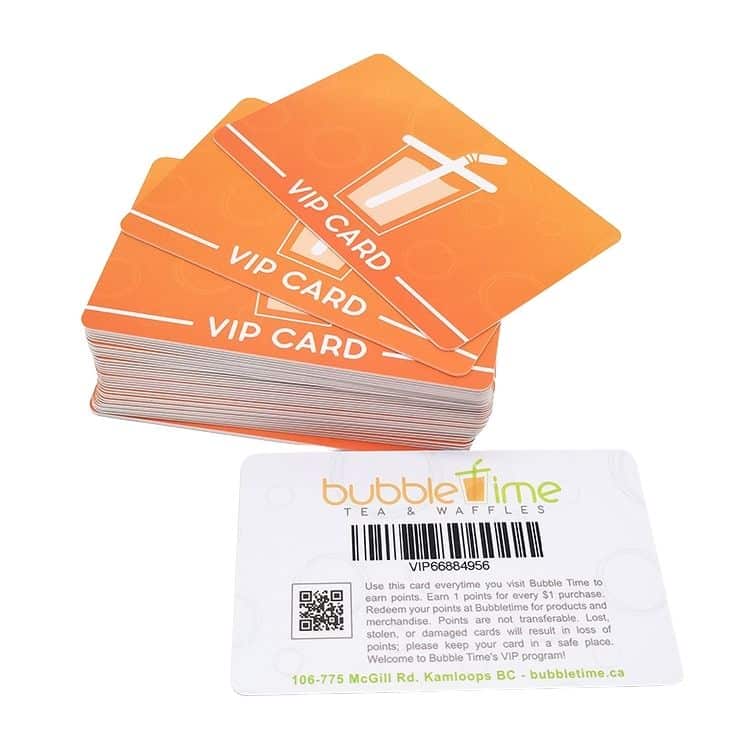 Custom Plastic VIP membership cards — custom card printing