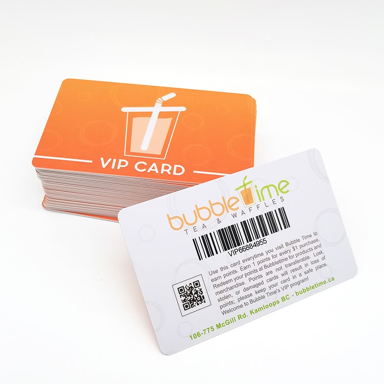 Custom Plastic VIP membership cards view 2