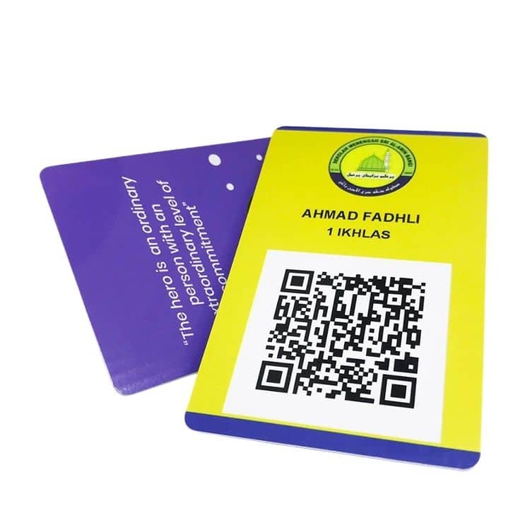 Custom Plastic card with barcode and card number — custom card printing