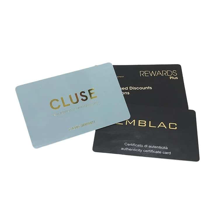 Custom Plastic card with gold foil — custom card printing