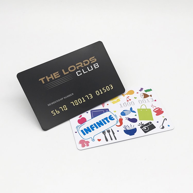 Custom Plastic emember card with embossing number view 4