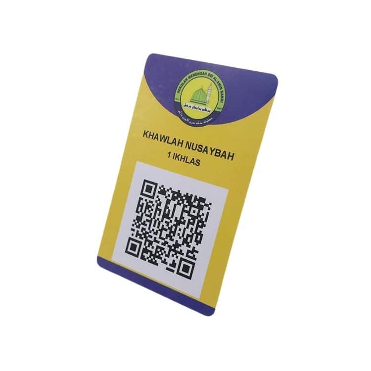 Custom Plastic gift card with QR code — custom card printing