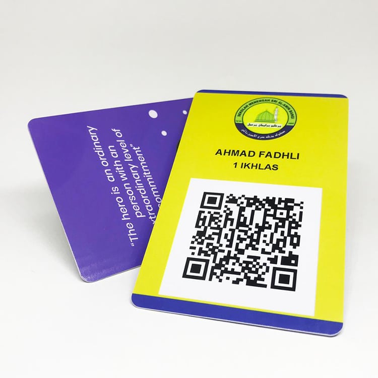 Custom Plastic gift card with QR code view 4