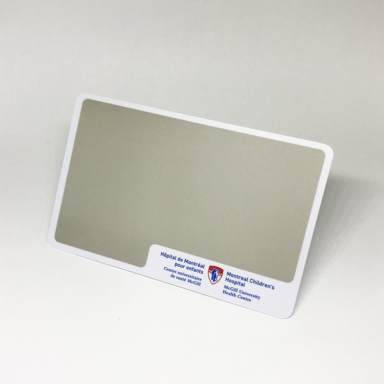 Custom Plastic insurance card view 3