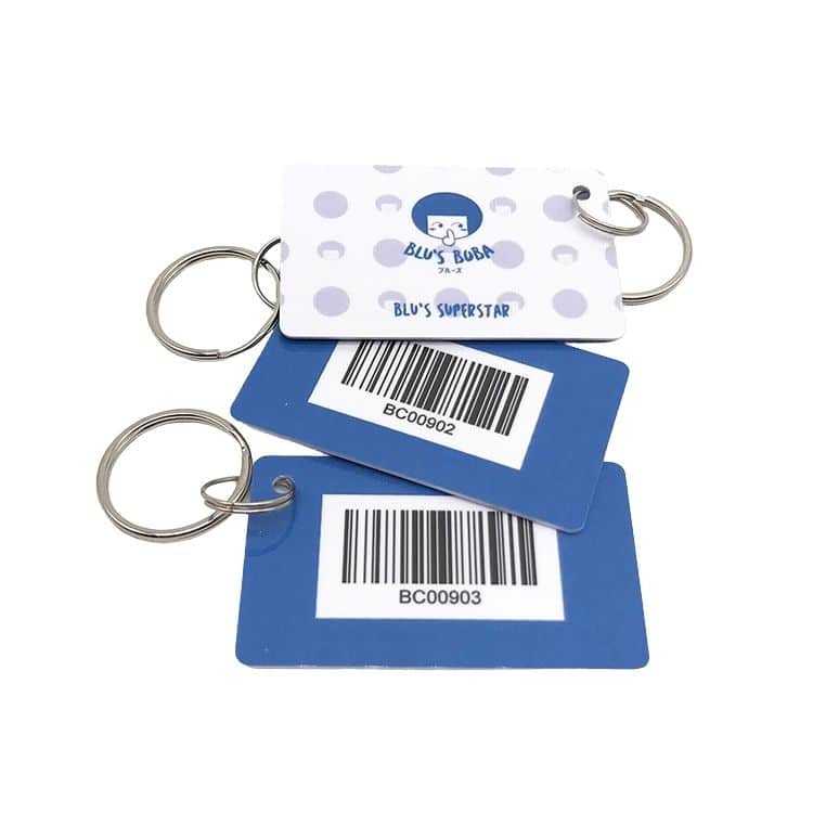 Custom Plastic key tag card with hole — custom card printing