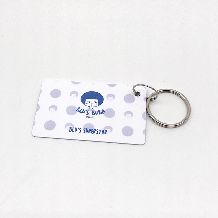 Custom Plastic key tag card with hole view 2