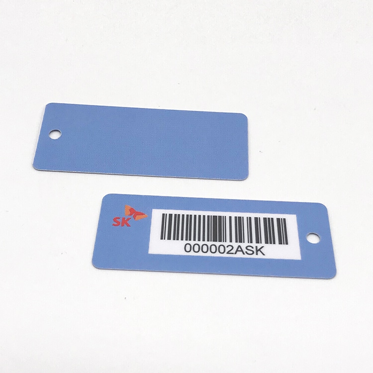 Custom Plastic key tag card with hole view 3