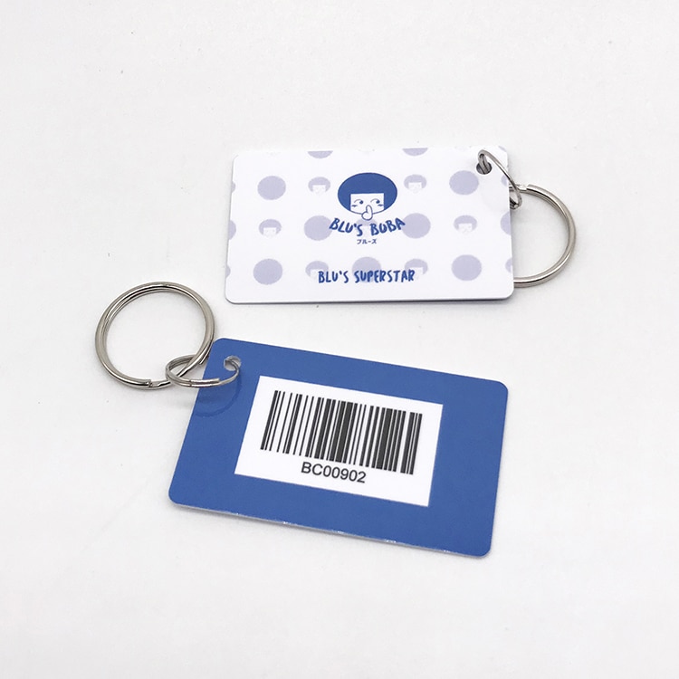 Custom Plastic key tag card with hole view 4
