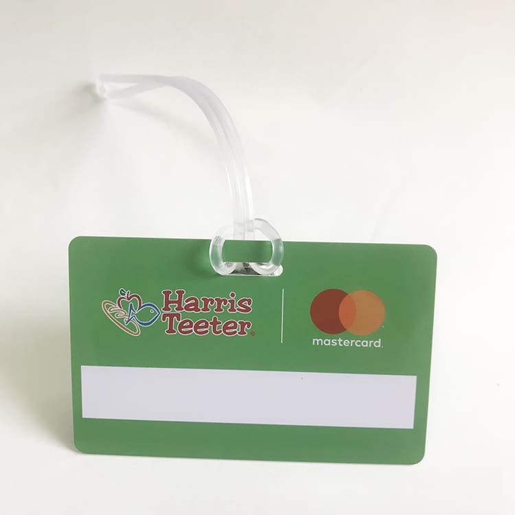 Custom Plastic lanyard card with luggage loop view 4