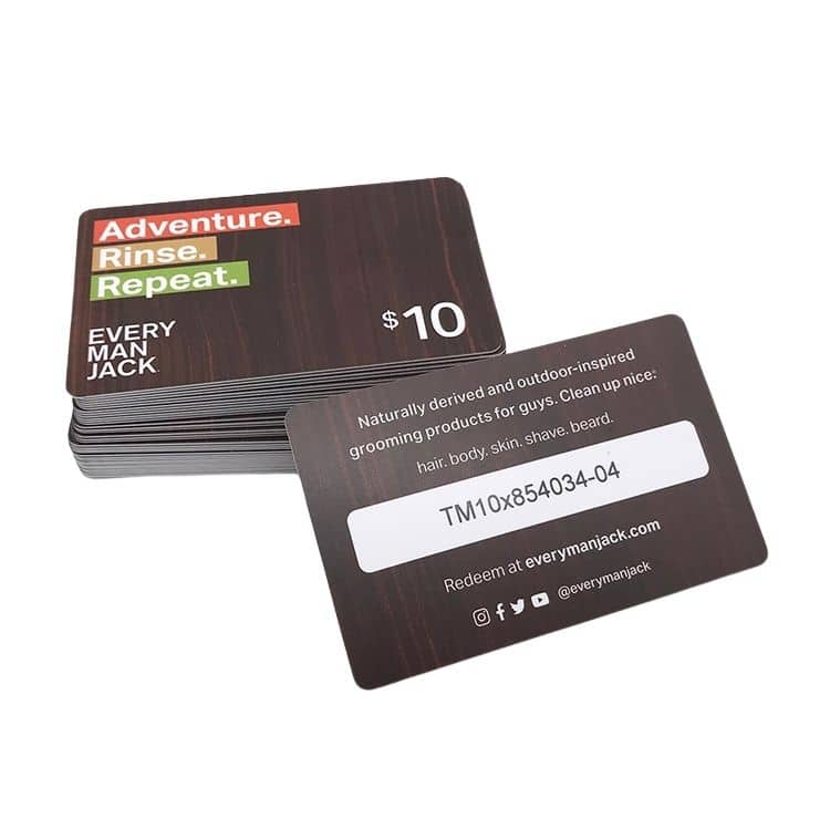 Custom Plastic member card with UNIQUE code — custom card printing