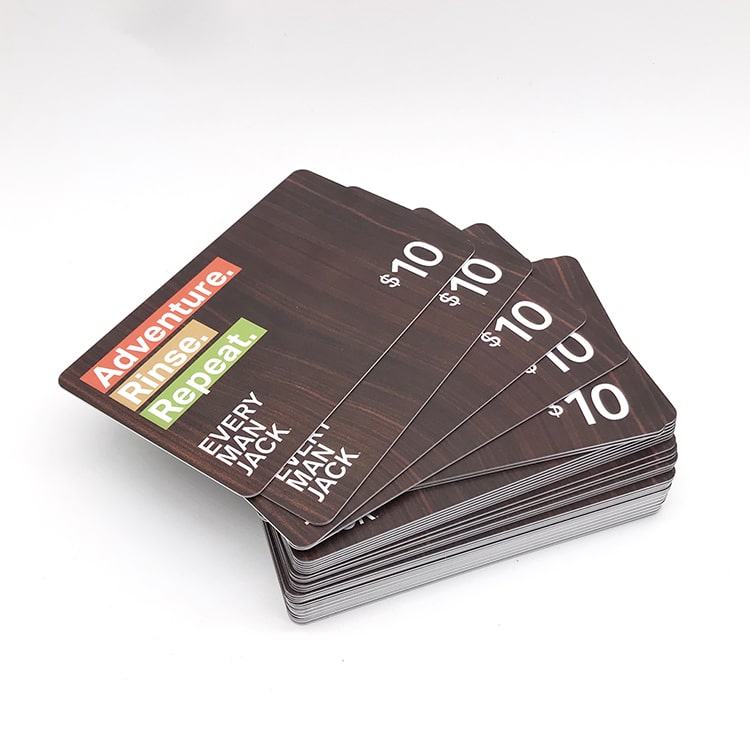 Custom Plastic member card with UNIQUE code view 3