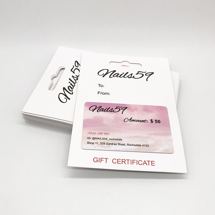 Custom Plastic promotion gift card with card holder view 2