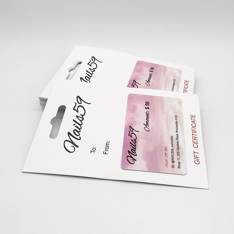 Custom Plastic promotion gift card with card holder view 3