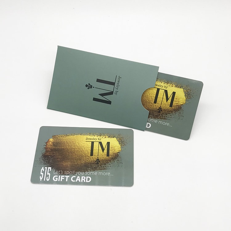 Custom Plastic promotion gift card with card holder view 4