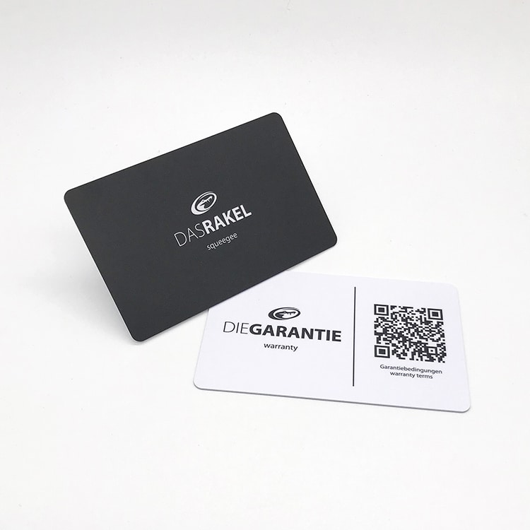 Custom Plastic warranty card for watch view 4