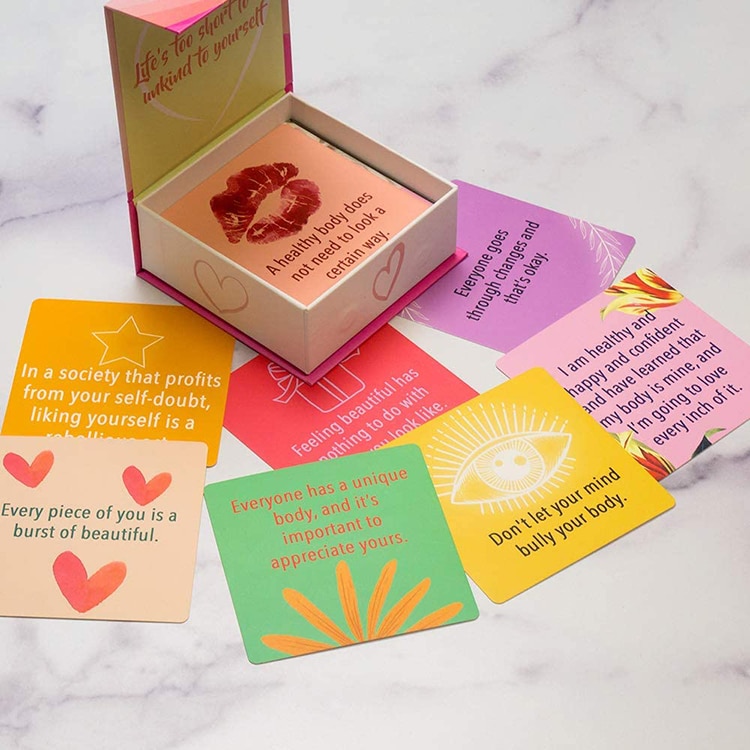 Custom Positive Affirmations Cards with Rigid Box view 3