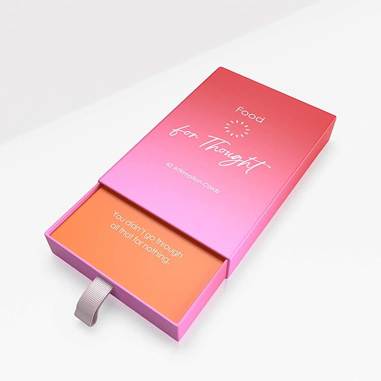 Custom Positive Affirmations Cards with Rigid Box view 4