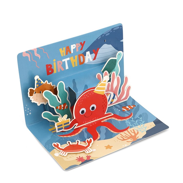 Custom Printing 3D Pop Up kid Greeting Cards — custom card printing