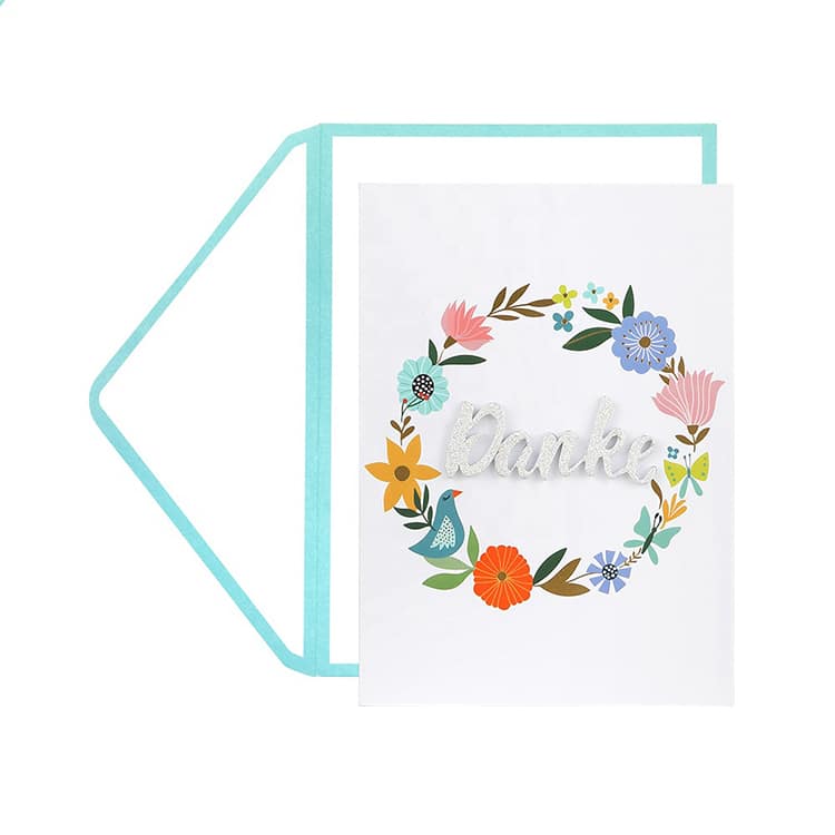 Custom Printing Flower Thank You Cards — custom card printing