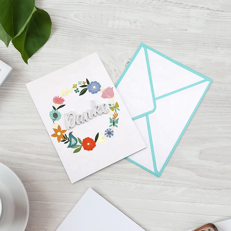 Custom Printing Flower Thank You Cards view 2