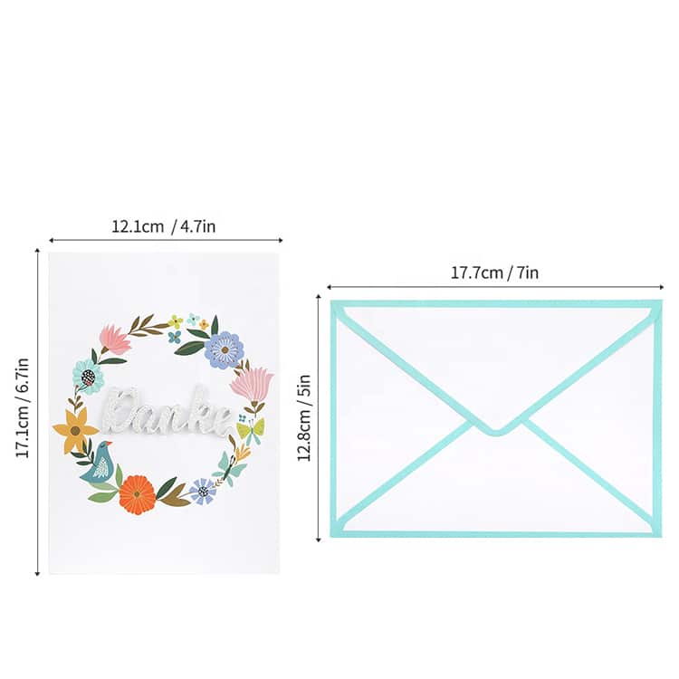 Custom Printing Flower Thank You Cards view 4