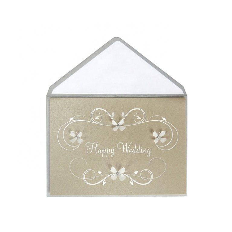 Custom Printing Flower Wedding Greeting Cards — custom card printing