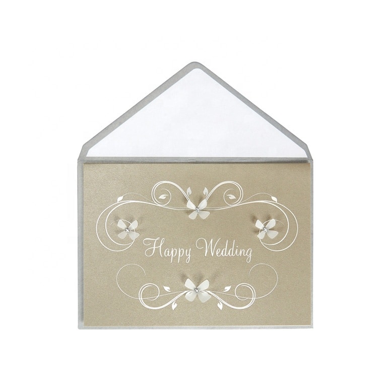 Custom Printing Flower Wedding Greeting Cards — custom card printing