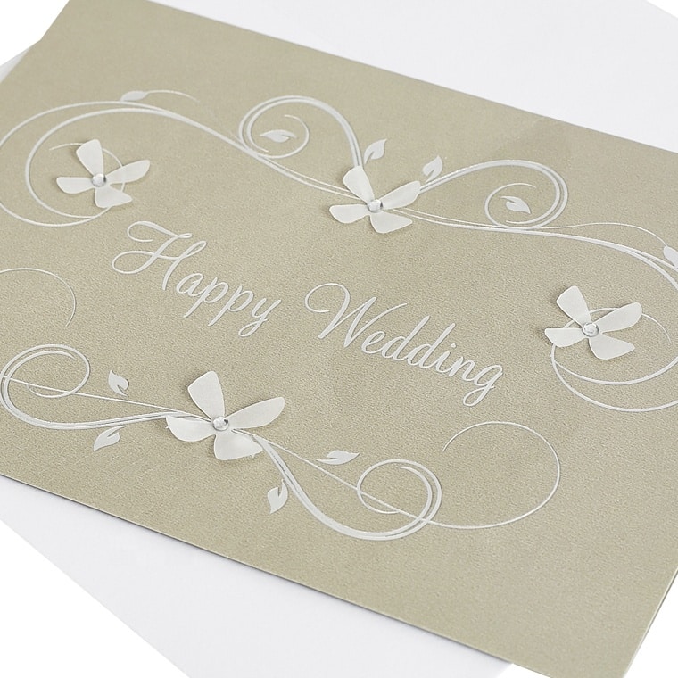 Custom Printing Flower Wedding Greeting Cards view 4