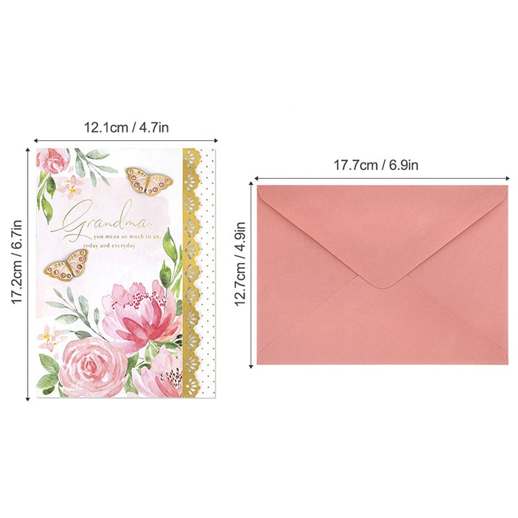 Custom Printing Gold Foil Happy Mothers Day Greeting Card view 4