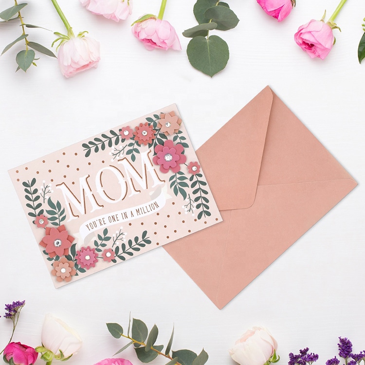 Custom Printing Happy Mothers Day Greeting Cards view 2