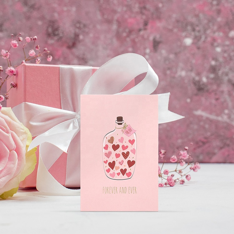 Custom Printing I Love You Valentines Day Greeting Cards view 2
