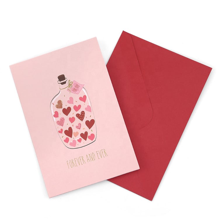 Custom Printing I Love You Valentines Day Greeting Cards view 3