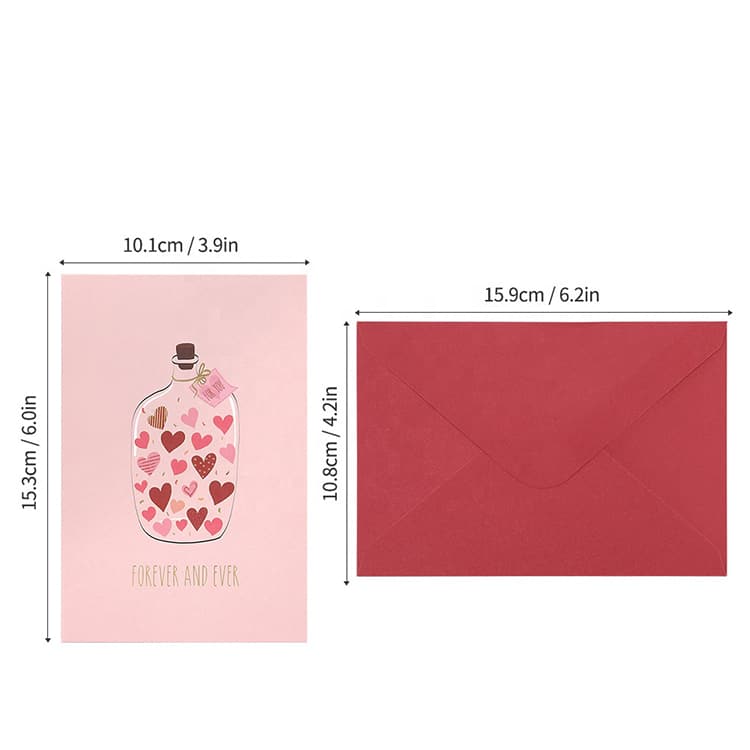 Custom Printing I Love You Valentines Day Greeting Cards view 4