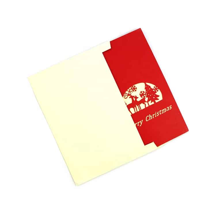 Custom Printing Merry Christmas Greeting Cards view 2