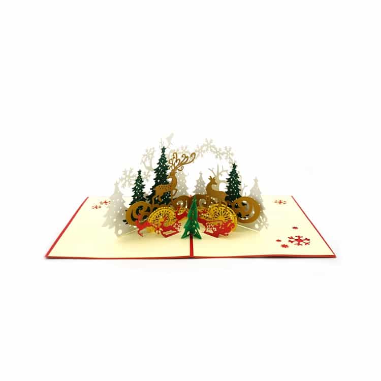 Custom Printing Merry Christmas Greeting Cards view 3